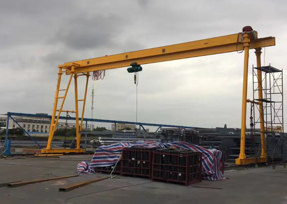 Dostosowany MH Model 16Ton Steel Launching Single Girder Goliath Gantry Crane