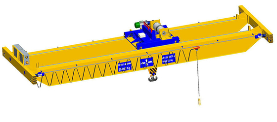 Długotrwały elektryczny dźwig dwudźwigarowy o dużej stabilności 20 ton 50 ton