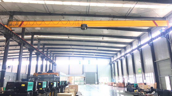 10ton 22m Rozpiętość Wewnętrzny europejski pojedynczy dźwigar mostowy Energooszczędny