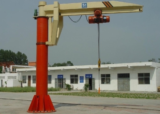 Montowany na podłodze 5-tonowy żuraw żurawia 360 obracający się z elektrycznym wciągnikiem