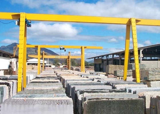 5T 10T 20T Rama Suwnica bramowa z pojedynczą belką Towary Yard Marmur Granit Stone Crane