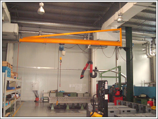 BZ0.5 do BZ8 Dock Wall Traveling Jib Cranes Długi ruch bez powierzchni podłogi