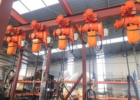 Elektryczny wciągnik łańcuchowy ISO CE 0,5T-50T HHBB ze zmotoryzowanym wózkiem
