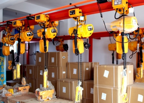 ISO9001 500lb 1000lb elektryczny blok łańcucha ze stałym zawieszeniem hakowym