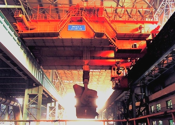 QDY Metallurgy Steel Mill Overhead Crane 320t Podwójny hak kadziowy suwnicowy