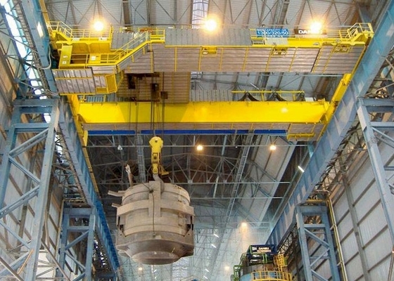 Stalownia Kadzi Metalurgiczny podwójny dźwigar Suwnica pomostowa EOT Crane 75ton