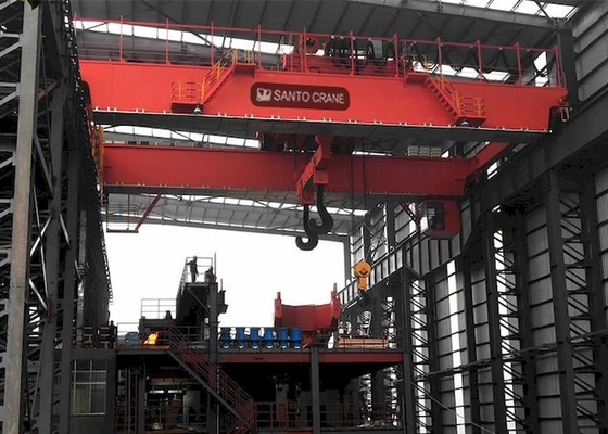 QDY Metallurgy Steel Mill Overhead Crane 320t Podwójny hak kadziowy suwnicowy