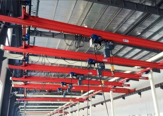 SANTO 2 Ton Semi Automatic KBK Crane Elastyczny dwudźwigarowy suwnica podwieszana