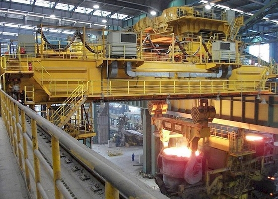 Stalownia Kadzi Metalurgiczny podwójny dźwigar Suwnica pomostowa EOT Crane 75ton