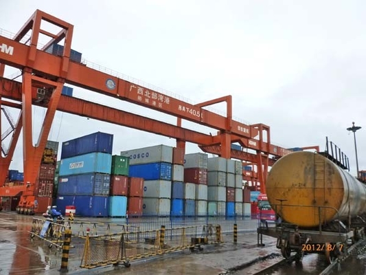 Suwnica bramowa Port RMG z podwójnym dźwigarem do kontenera 40 stóp