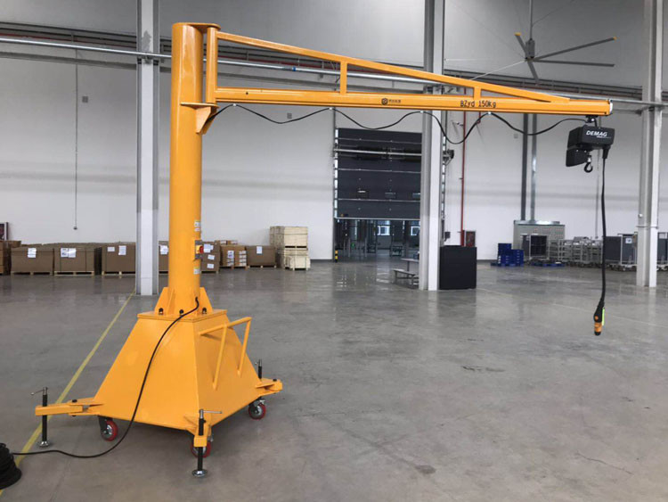 Stacje robocze 20t 0,5t Żuraw montowany na podłodze Prosta instalacja Obrotowy wciągnik dźwigowy